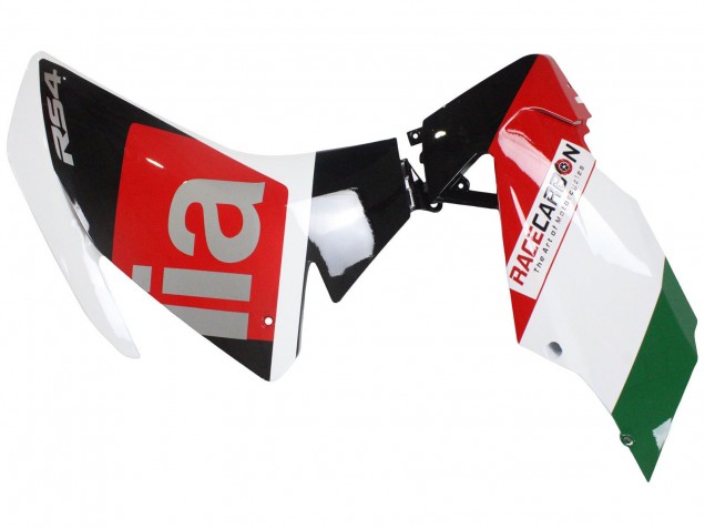 Mejores Carenados Moto Aprilia RS4 50 125 2012-2018 - Blanco Rojo Verde Negro Brillante