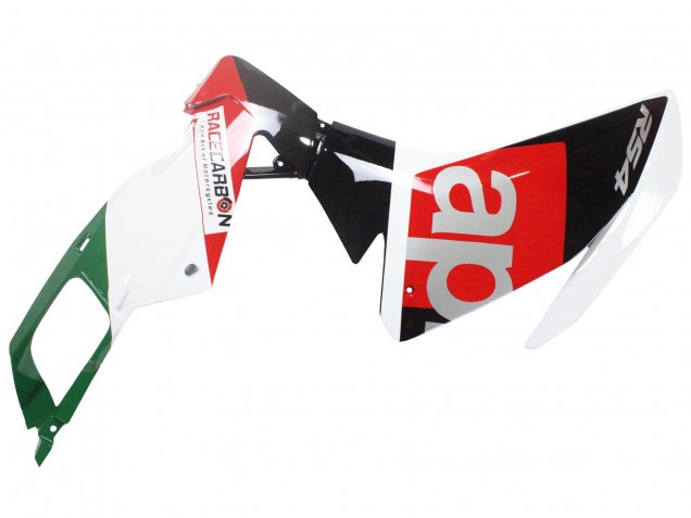 Mejores Carenados Moto Aprilia RS4 50 125 2012-2018 - Blanco Rojo Verde Negro Brillante