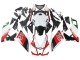 Mejores Carenados Moto Aprilia RS4 50 125 2012-2018 - Blanco Rojo Verde Negro Brillante
