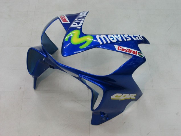Mejores Carenados Moto Honda CBR600 F4i 2004-2007 - Azul Amarillo Verde MoviStar