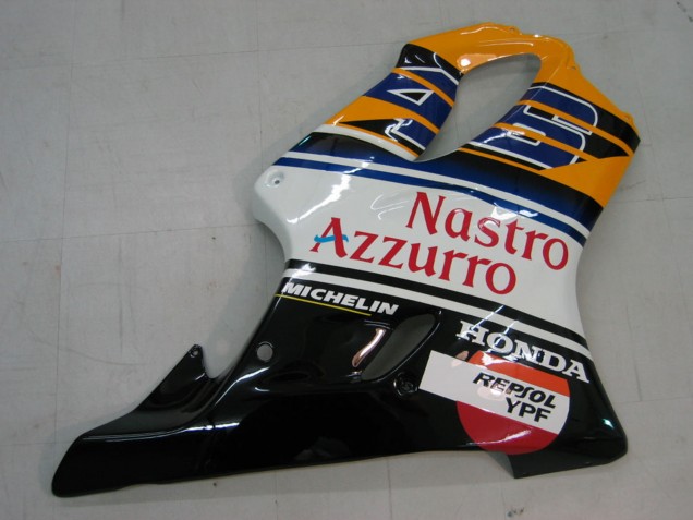 Mejores Carenados Moto Honda CBR600 F4i 2004-2007 - Amarillo Azul Blanco Negro Nastro Azzurro