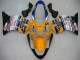Mejores Carenados Moto Honda CBR600 F4i 2004-2007 - Amarillo Azul Blanco Negro Nastro Azzurro