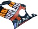 Mejores Carenados Moto Honda CBR600 F4i 2004-2007 - Negro Mate Naranja Rossi