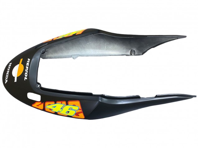 Mejores Carenados Moto Honda CBR600 F4i 2004-2007 - Negro Mate Naranja Rossi