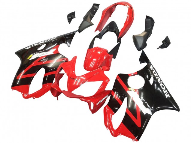 Mejores Carenado Moto Honda CBR600 F4i 2004-2007 - Rojo Negro Brillante