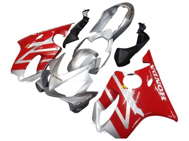 Mejores Carenados Moto Honda CBR600 F4i 2004-2007 - Plata Rojo