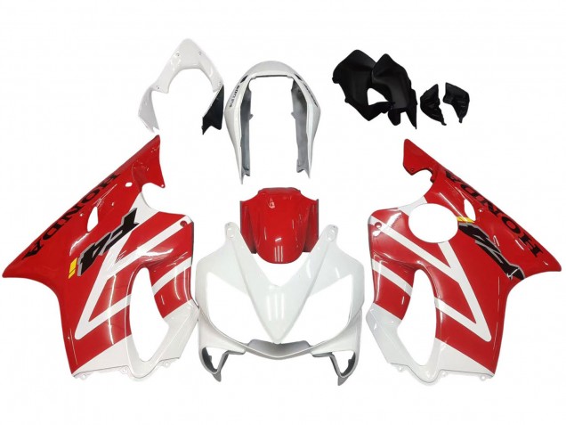 Mejores Carenados Moto Honda CBR600 F4i 2004-2007 - Blanco Rojo