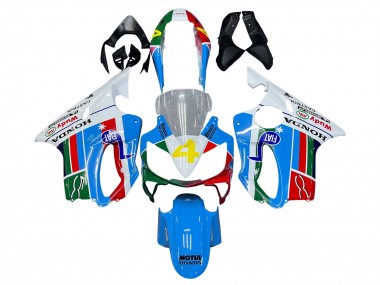 Mejores Carenados Moto Honda CBR600 F4i 2004-2007 - Blanco Azul Verde Rojo