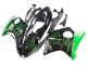 Mejores Carenado Moto Honda CBR1100XX Blackbird 1996-2007 - Negro Brillante Verde Llama