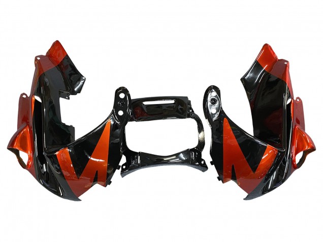 Mejores Carenados Moto Honda CBR600 F2 1991-1994 - Naranja Negro Brillante
