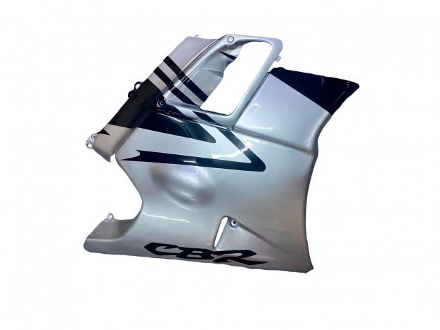 Mejores Carenados Moto Honda CBR600 F2 1991-1994 - Plata Negro Brillante