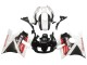 Mejores Carenados Moto Honda CBR600 F2 1991-1994 - Blanco Rojo Negro Brillante