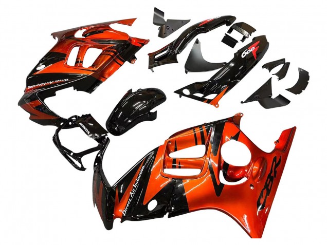 Mejores Carenados Moto Honda CBR600 F3 1995-1996 - Naranja Negro Brillante