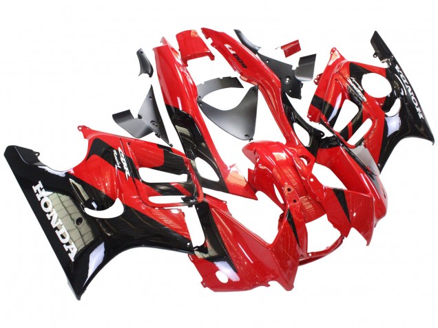 Mejores Carenados Moto Honda CBR600 F3 1997-1998 - Rojo Negro Brillante