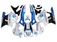 Mejores Carenados Moto Honda CBR600 F3 1997-1998 - Blanco Azul Negro Brillante