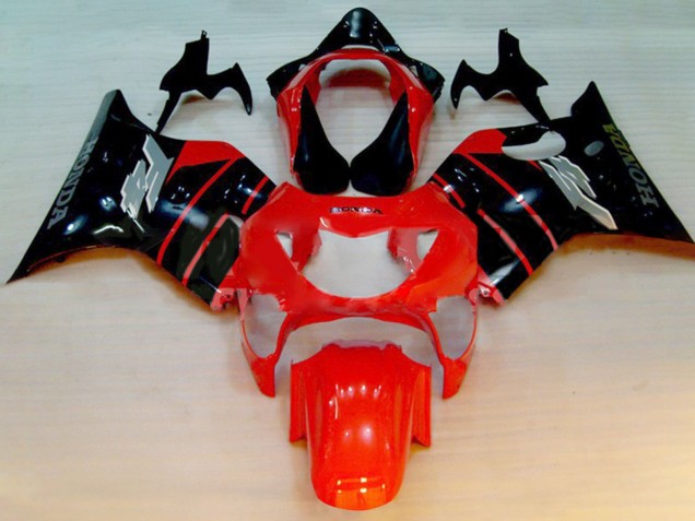 Mejores Carenados Moto Honda CBR600 F4 1999-2000 - Rojo Negro Brillante