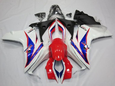 Mejores Carenados Moto Honda CBR600F 2011-2013 - Blanco Rojo Azul HRC