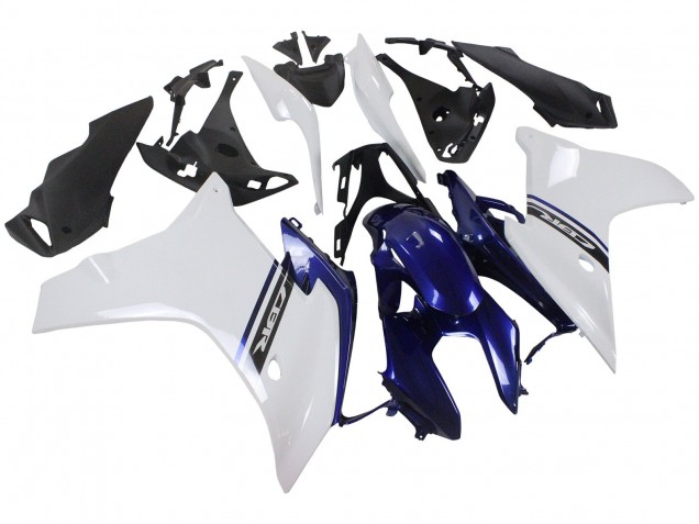 Mejores Carenados Moto Honda CBR600F 2011-2013 - Blanco Azul