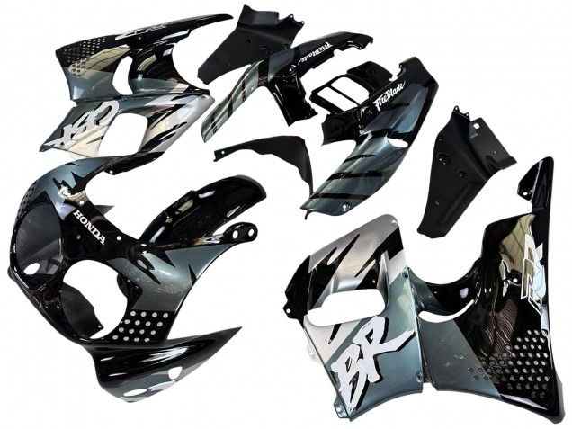 Mejores Carenados Moto Honda CBR900RR 893 1992-1993 - Plata Negro Brillante