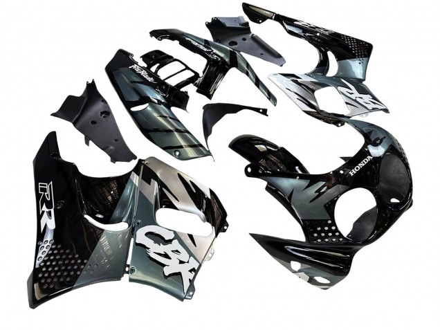 Mejores Carenados Moto Honda CBR900RR 893 1992-1993 - Plata Negro Brillante