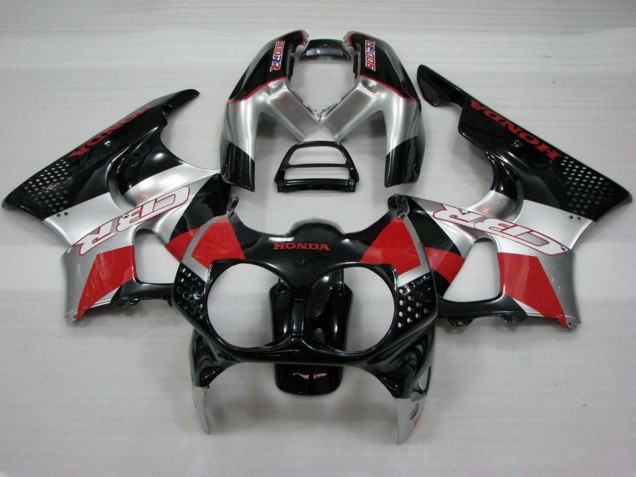 Mejores Carenados Moto Honda CBR900RR 893 1992-1993 - Plata Rojo Negro Brillante