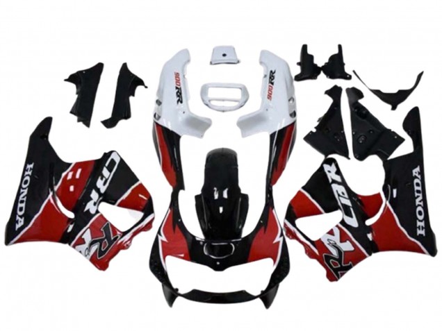 Mejores Carenados Moto Honda CBR900RR 893 1996-1997 - Blanco Rojo Negro Brillante