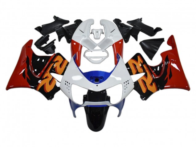 Mejores Carenados Moto Honda CBR900RR 919 1998-1999 - Blanco Rojo Azul Negro Brillante