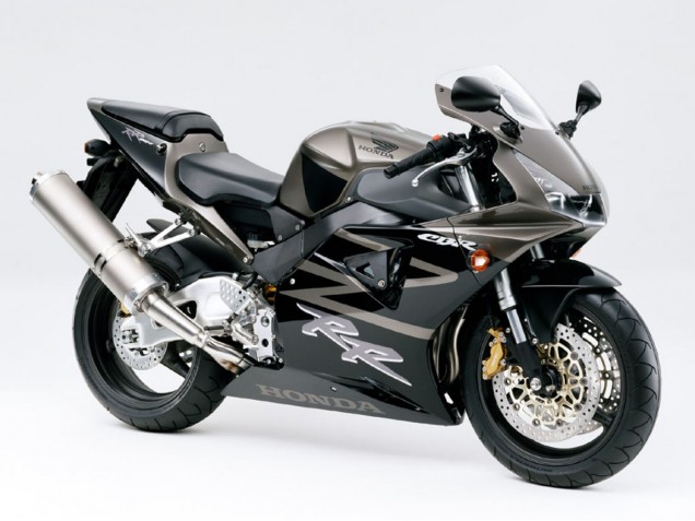 Mejores Carenados Moto Honda CBR900RR 919 1998-1999 - Negro Brillante Blanco Calcomanías