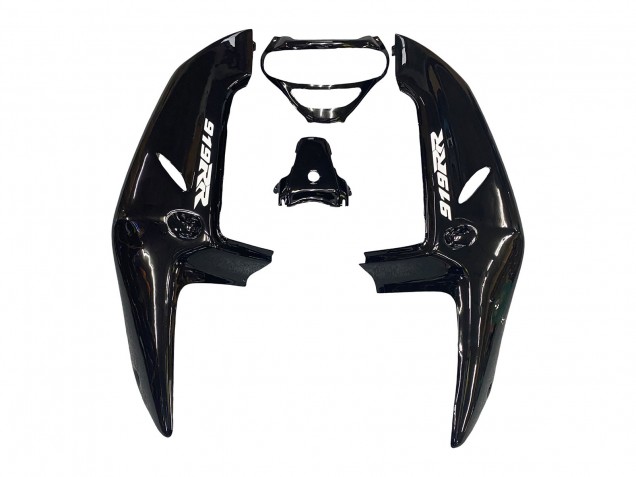 Mejores Carenados Moto Honda CBR900RR 919 1998-1999 - Negro Brillante Blanco Calcomanías