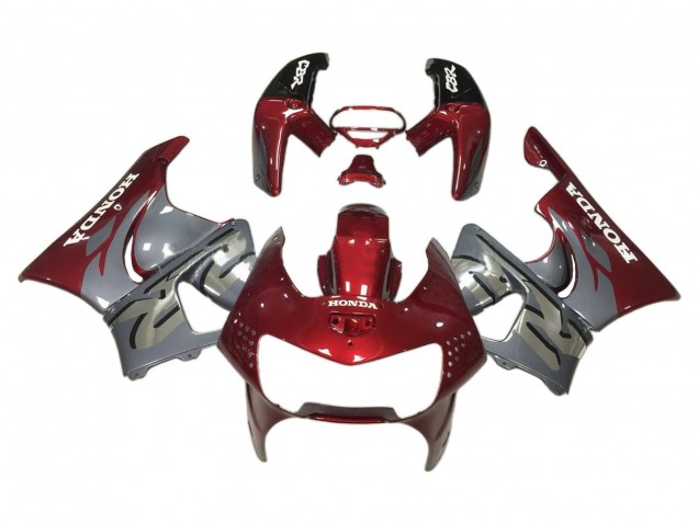 Mejores Carenados Moto Honda CBR900RR 919 1998-1999 - Rojo Oscuro Gris