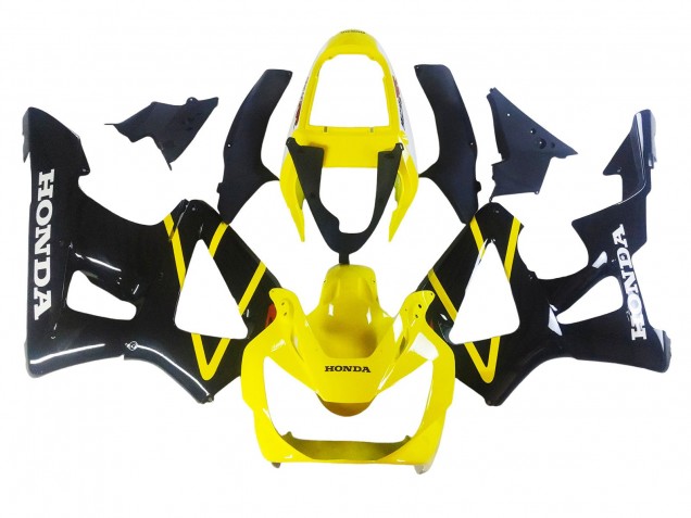 Mejores Carenados Moto Honda CBR900RR 929 2000-2001 - Amarillo Negro Brillante