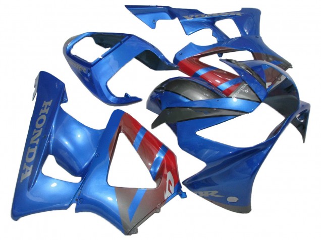 Mejores Carenados Moto Honda CBR900RR 929 2000-2001 - Azul Rojo Negro Brillante