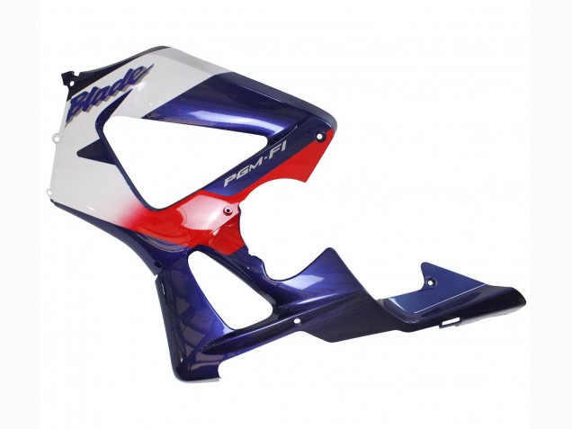 Mejores Carenados Moto Honda CBR900RR 929 2000-2001 - Blanco Rojo Azul