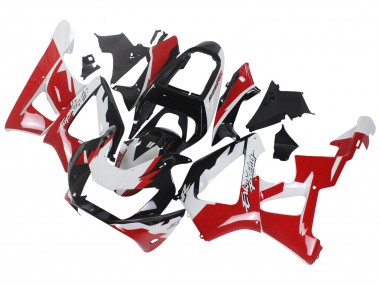 Mejores Carenados Moto Honda CBR900RR 929 2000-2001 - Blanco Rojo Negro Brillante Carrera
