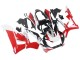 Mejores Carenados Moto Honda CBR900RR 929 2000-2001 - Blanco Rojo Negro Brillante Carrera