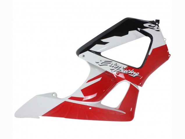 Mejores Carenados Moto Honda CBR900RR 929 2000-2001 - Blanco Rojo Negro Brillante Carrera