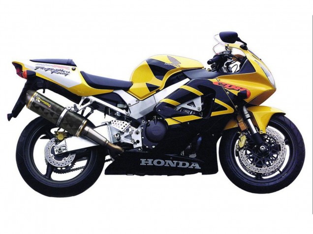 Mejores Carenados Moto Honda CBR900RR 929 2000-2001 - Amarillo Azul Oscuro