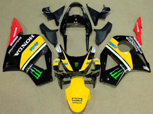 Mejores Carenados Moto Honda CBR900RR 954 2002-2003 - Negro Brillante Amarillo Rojo Verde Monstruo