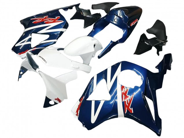 Mejores Carenados Moto Honda CBR900RR 954 2002-2003 - Blanco Azul Oscuro