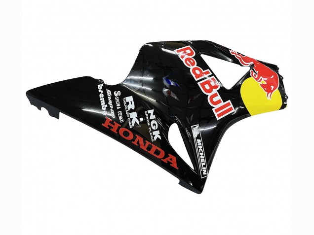 Mejores Carenados Moto Honda CBR900RR 954 2002-2003 - Negro Brillante Amarillo Rojo Bull Michelin
