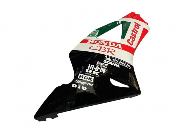 Mejores Carenados Moto Honda CBR900RR 954 2002-2003 - Blanco Rojo Verde Negro Brillante Castrol