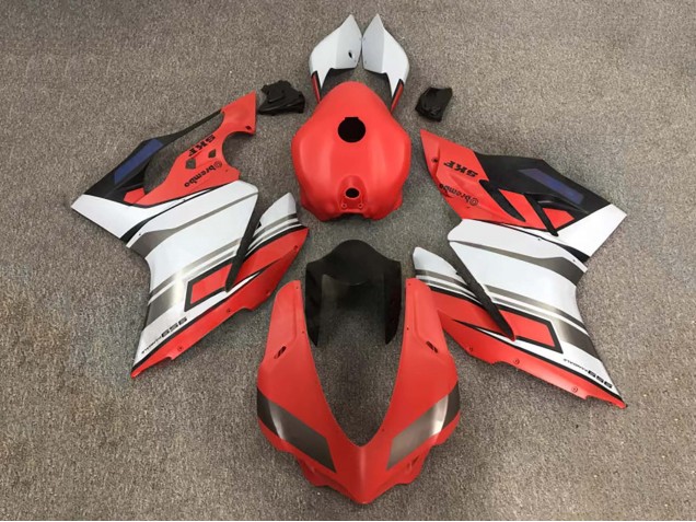Mejores Carenados Moto Ducati 959 2015-2020 - Blanco Rojo Plata Negro