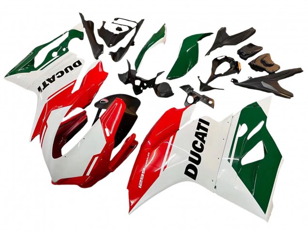 Mejores Carenados Moto Ducati 1299 2015-2020 - Blanco Rojo Verde Negro Mate