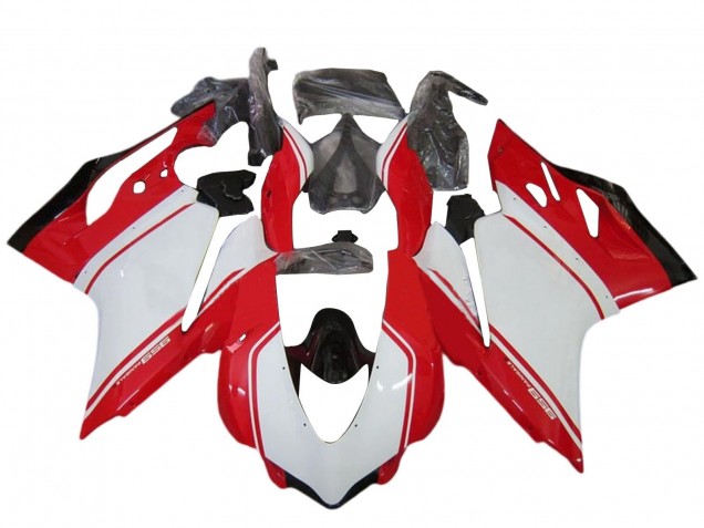 Mejores Kits Carenado Moto Ducati 959 2015-2020 - Blanco Rojo Negro Brillante