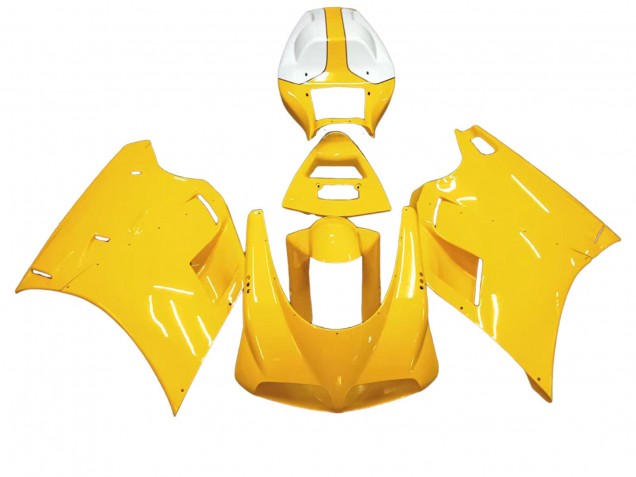 Mejores Carenados Moto Ducati 748/916/996/998 1993-2005 - Blanco Amarillo