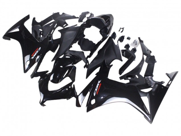 Mejores Carenados Moto Honda CBR500R 2013-2015 - Negro Brillante Negro Mate