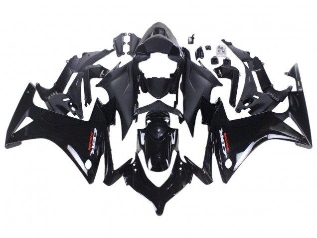 Mejores Carenados Moto Honda CBR500R 2013-2015 - Negro Brillante Negro Mate