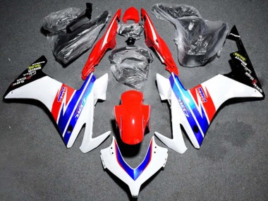 Mejores Carenado Moto Honda CBR500R 2013-2015 - Blanco Rojo Azul HRC