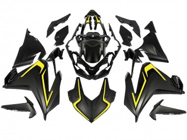 Mejores Carenados Moto Honda CBR500R 2022-2023 - Negro Mate Amarillo