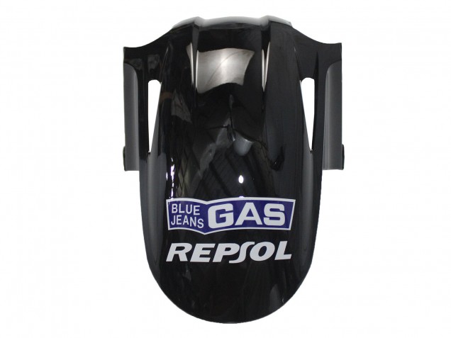 Mejores Carenados Moto Honda VFR 800 2002-2013 - Plata Negro Brillante Repsol